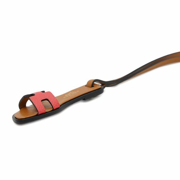 エルメス バッグチャーム オラン・ナノ ルージュクー/ナチュラルサブレ/ブラック エプソン/ヴォーバトラー/ヴァッシュハンター