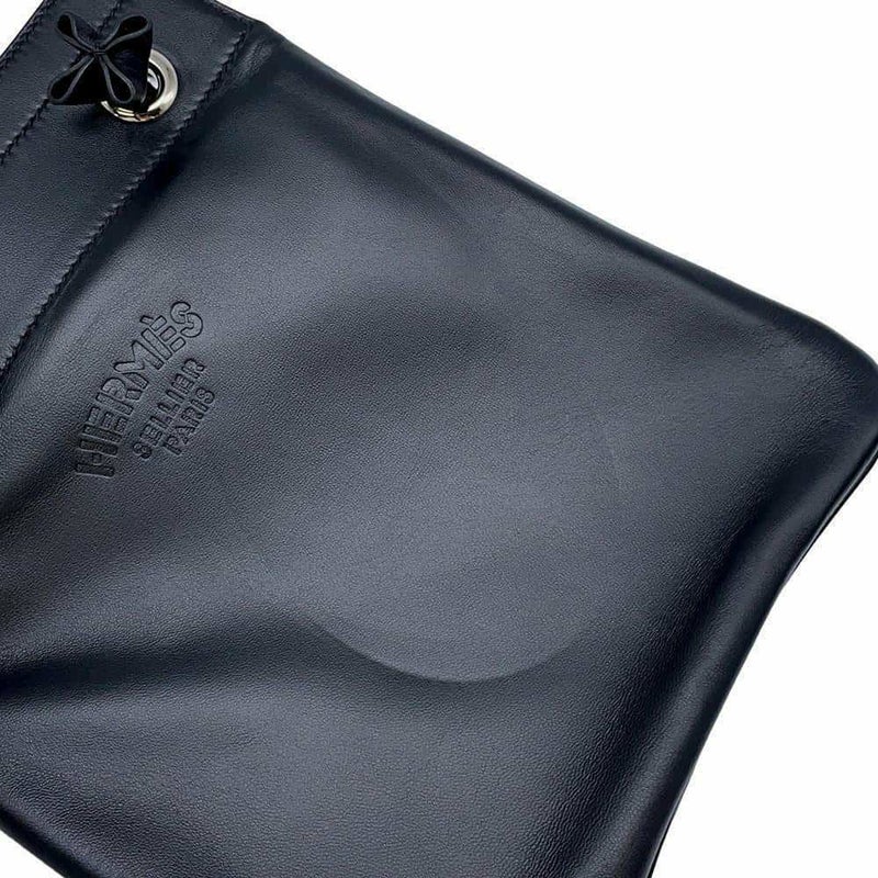 エルメス ショルダーバッグ サック アリーヌ ミニ ブラック/シルバー金具 スイフト C刻印 HERMES 黒