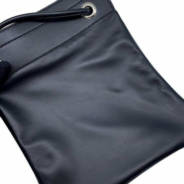 エルメス ショルダーバッグ サック アリーヌ ミニ ブラック/シルバー金具 スイフト C刻印 HERMES 黒