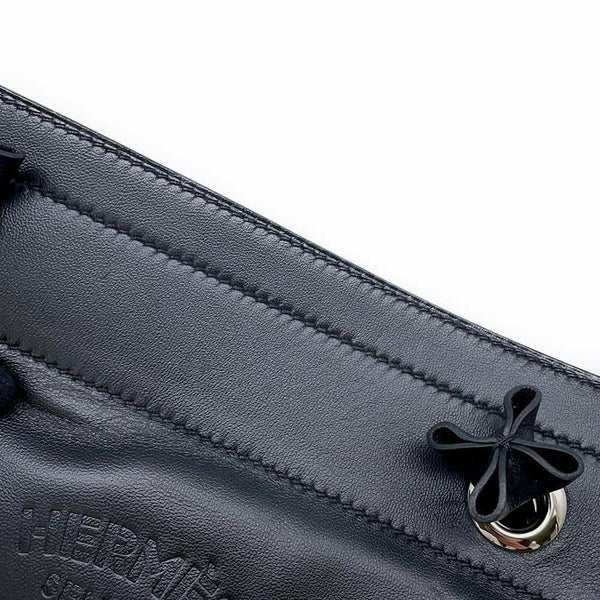エルメス ショルダーバッグ サック アリーヌ ミニ ブラック/シルバー金具 スイフト C刻印 HERMES 黒