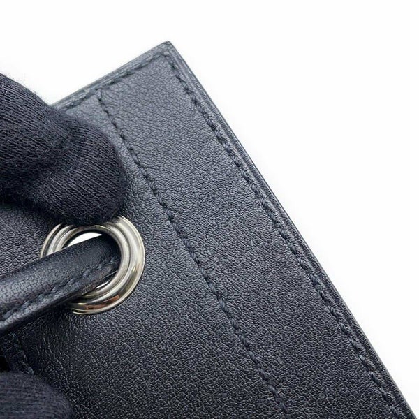 エルメス ショルダーバッグ サック アリーヌ ミニ ブラック/シルバー金具 スイフト C刻印 HERMES 黒