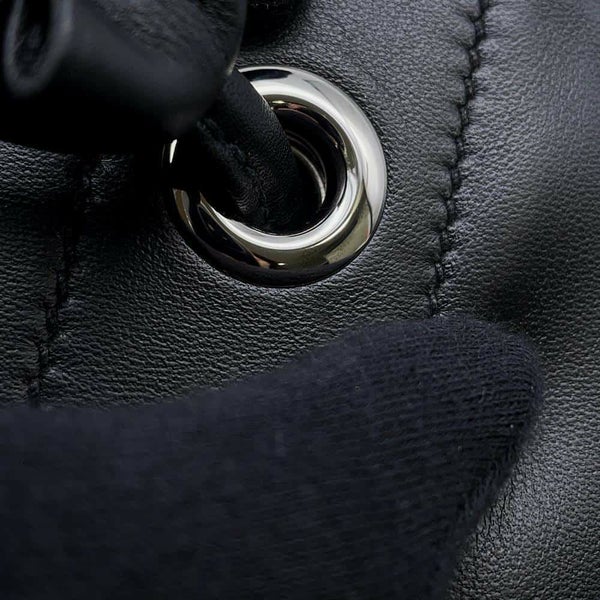 エルメス ショルダーバッグ サック アリーヌ ミニ ブラック/シルバー金具 スイフト C刻印 HERMES 黒