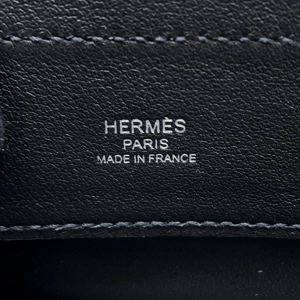 エルメス ショルダーバッグ サック アリーヌ ミニ ブラック/シルバー金具 スイフト C刻印 HERMES 黒