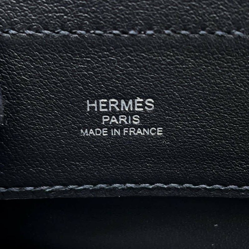 エルメス ショルダーバッグ サック アリーヌ ミニ ブラック/シルバー金具 スイフト C刻印 HERMES 黒