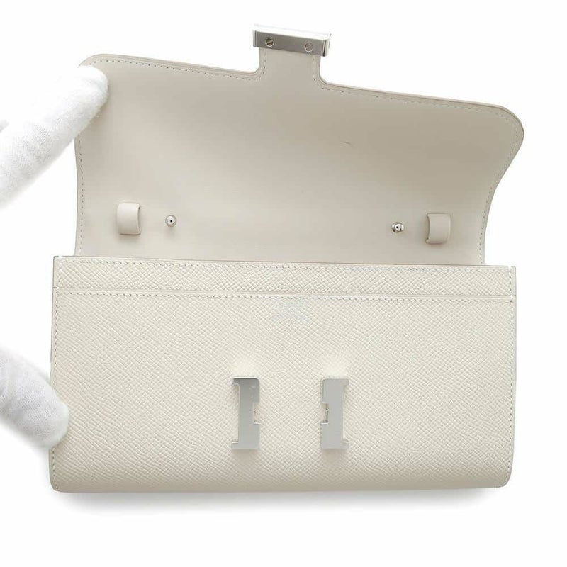 エルメス 長財布 コンスタンス トゥーゴー ロング クレ/シルバー金具 エプソン W刻印 財布