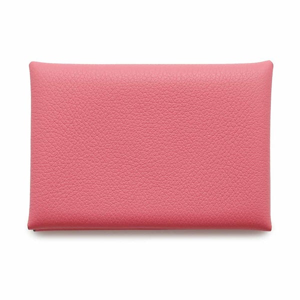 エルメス コインケース カルヴィ デュオ ローズアザレ/シルバー金具 エバーカラー W刻印