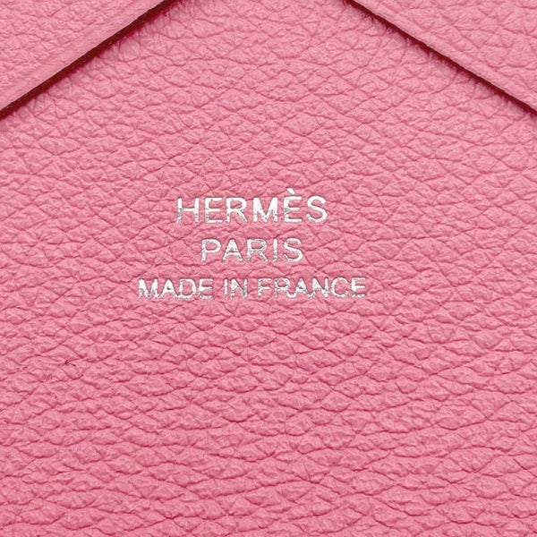 エルメス コインケース カルヴィ デュオ ローズアザレ/シルバー金具 エバーカラー W刻印