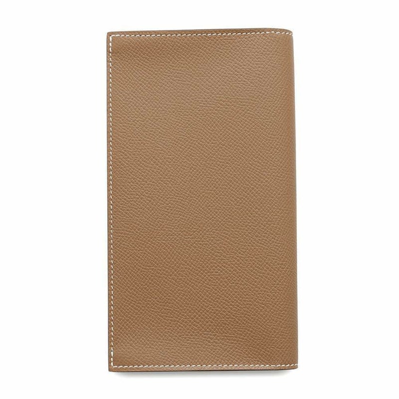 エルメス 二つ折り長財布 シチズンツイル ロング コンビネ ゴールド/シルバー金具 エプソン W刻印