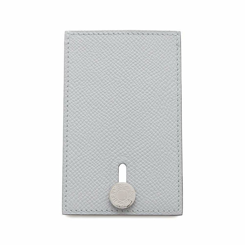 エルメス カードケース ディアボロ ブルーグラシエ/シルバー金具 エプソン X刻印 HERMES パスケース