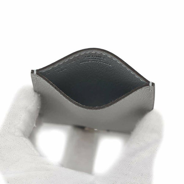 エルメス カードケース ディアボロ ブルーグラシエ/シルバー金具 エプソン X刻印 HERMES パスケース