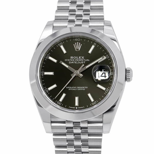 ロレックス デイトジャスト41 ランダムシリアル ルーレット 126300 ROLEX 腕時計 黒文字盤