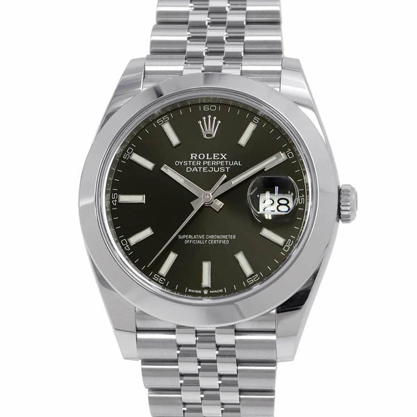 ロレックス デイトジャスト41 ランダムシリアル ルーレット 126300 ROLEX 腕時計 黒文字盤
