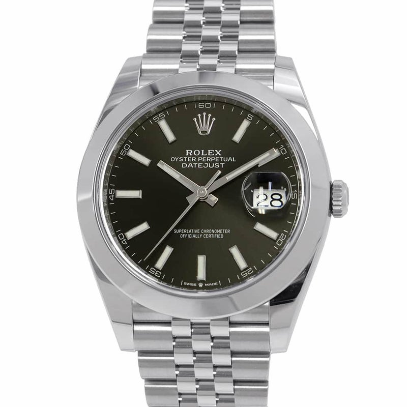 ロレックス デイトジャスト41 ランダムシリアル ルーレット 126300 ROLEX 腕時計 黒文字盤