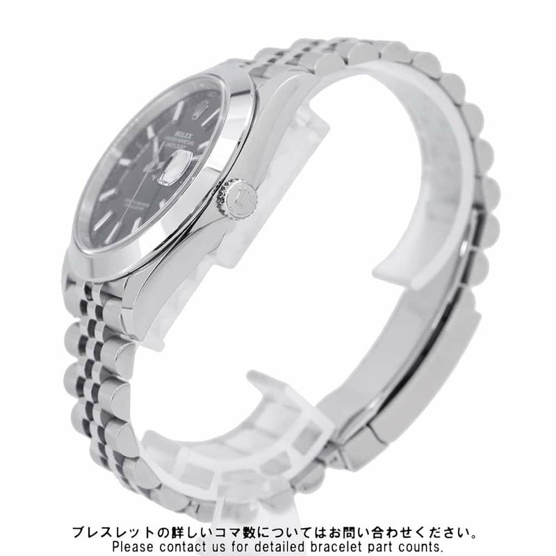 ロレックス デイトジャスト41 ランダムシリアル ルーレット 126300 ROLEX 腕時計 黒文字盤