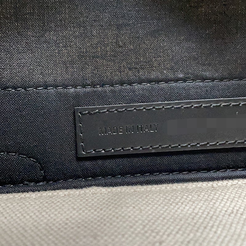 バレンシアガ トートバッグ ネイビーカバス S ポーチ付 キャンバス 339933 BALENCIAGA 白 黒
