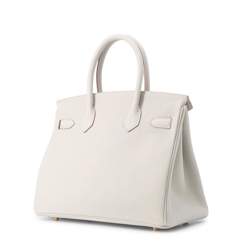 エルメス バーキン30 パールグレー/ゴールド金具 トゴ Y刻印 HERMES Birkin ハンドバッグ