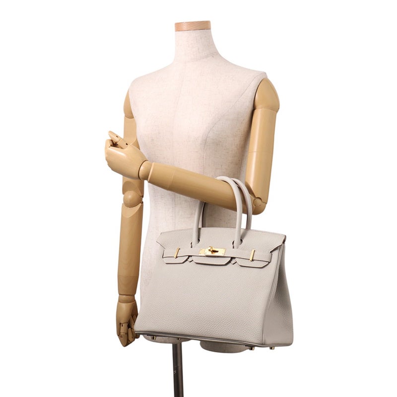 エルメス バーキン30 パールグレー/ゴールド金具 トゴ Y刻印 HERMES Birkin ハンドバッグ