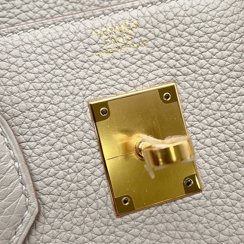 エルメス バーキン30 パールグレー/ゴールド金具 トゴ Y刻印 HERMES Birkin ハンドバッグ