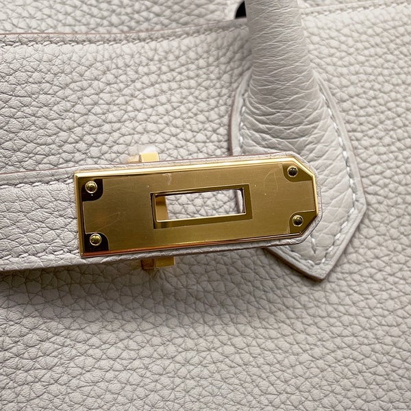 エルメス バーキン30 パールグレー/ゴールド金具 トゴ Y刻印 HERMES Birkin ハンドバッグ