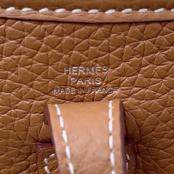 エルメス ショルダーバッグ エブリンTPM 111cm ゴールド/シルバー金具 トリヨンクレマンス K刻印 HERMES Evelyne