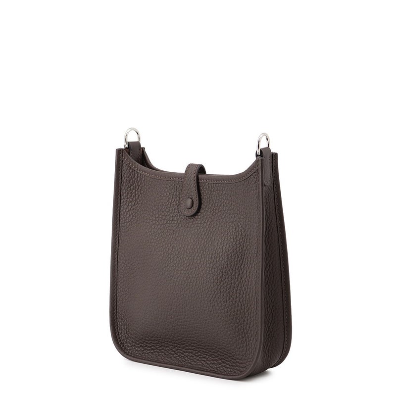 エルメス ショルダーバッグ エブリンTPM 111cm エベンヌ/シルバー金具 トリヨンクレマンス K刻印 HERMES Evelyne
