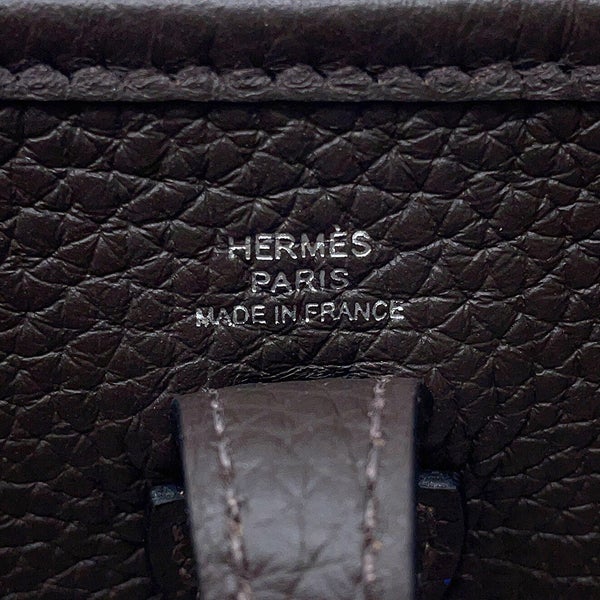 エルメス ショルダーバッグ エブリンTPM 111cm エベンヌ/シルバー金具 トリヨンクレマンス K刻印 HERMES Evelyne