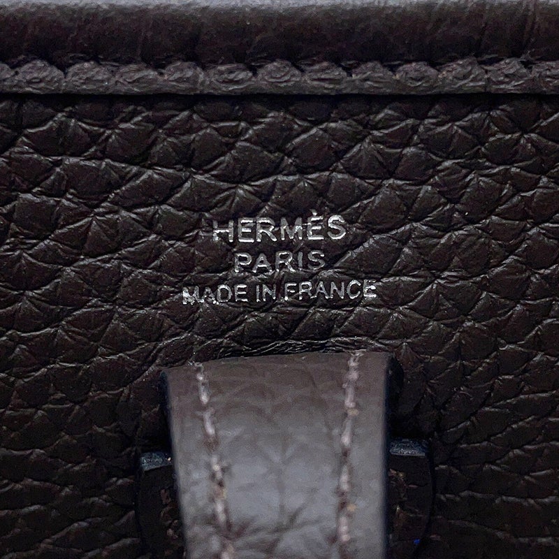 エルメス ショルダーバッグ エブリンTPM 111cm エベンヌ/シルバー金具 トリヨンクレマンス K刻印 HERMES Evelyne