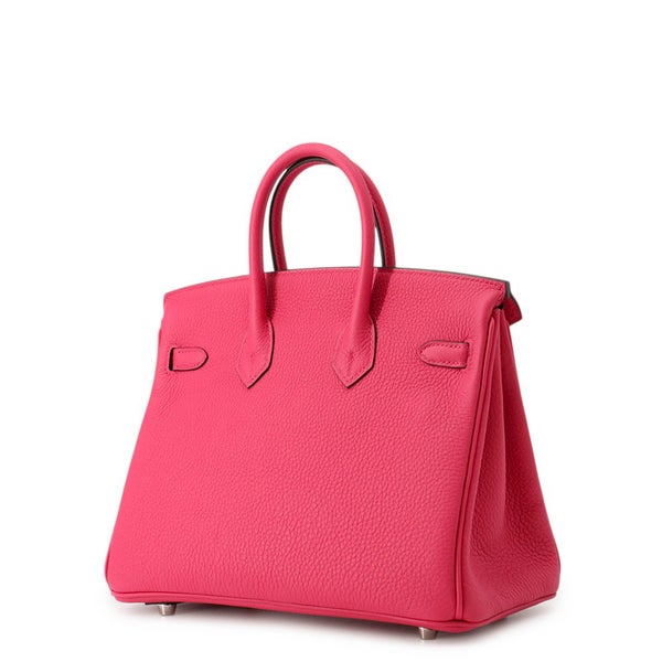エルメス バーキン25 ローズメキシコ/シルバー金具 トゴ G刻印 HERMES Birkin ハンドバッグ