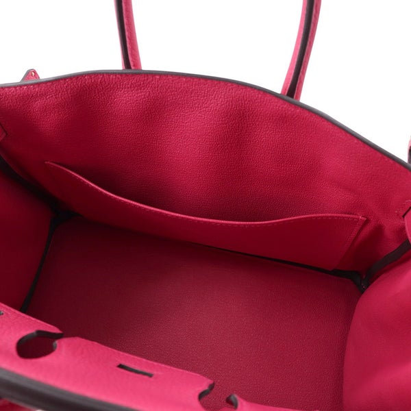 エルメス バーキン25 ローズメキシコ/シルバー金具 トゴ G刻印 HERMES Birkin ハンドバッグ