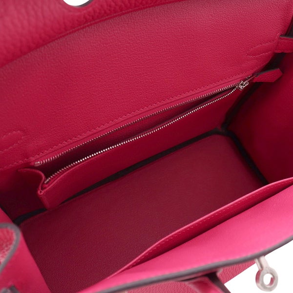 エルメス バーキン25 ローズメキシコ/シルバー金具 トゴ G刻印 HERMES Birkin ハンドバッグ