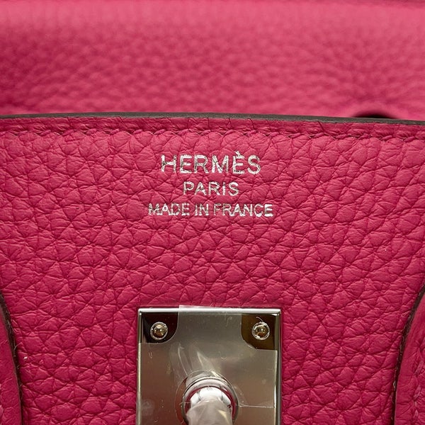 エルメス バーキン25 ローズメキシコ/シルバー金具 トゴ G刻印 HERMES Birkin ハンドバッグ