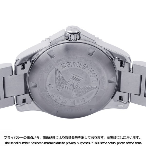 ロンジン ハイドロコンクエスト L3.741.4.56.6 LONGINES 腕時計 黒文字盤