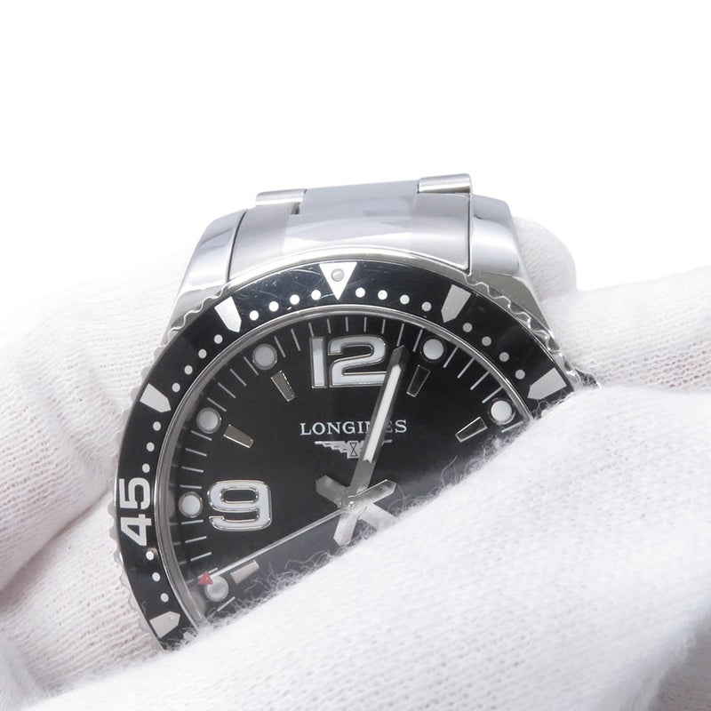 ロンジン ハイドロコンクエスト L3.741.4.56.6 LONGINES 腕時計 黒文字盤
