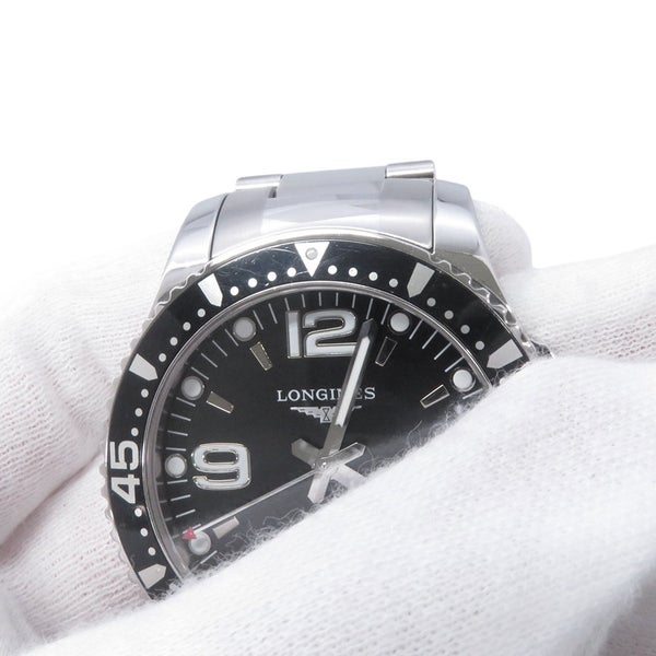 ロンジン ハイドロコンクエスト L3.741.4.56.6 LONGINES 腕時計 黒文字盤
