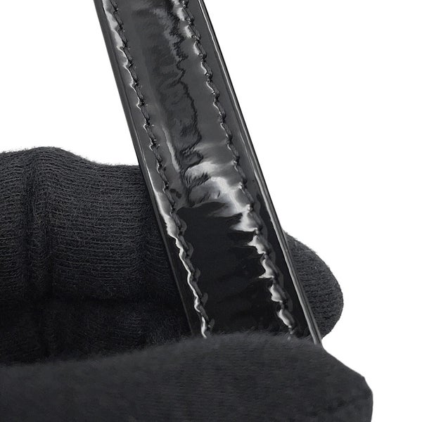 シャネル チェーンショルダーバッグ ココマーク マトラッセ パテント AS3969 CHANEL 2
way ハンドバッグ 黒