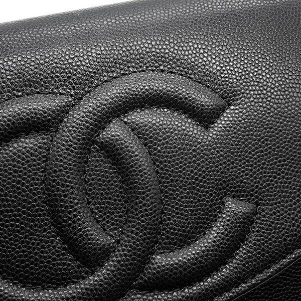 シャネル チェーンウォレット ココマーク キャビアスキン AP4653 CHANEL 財布 黒