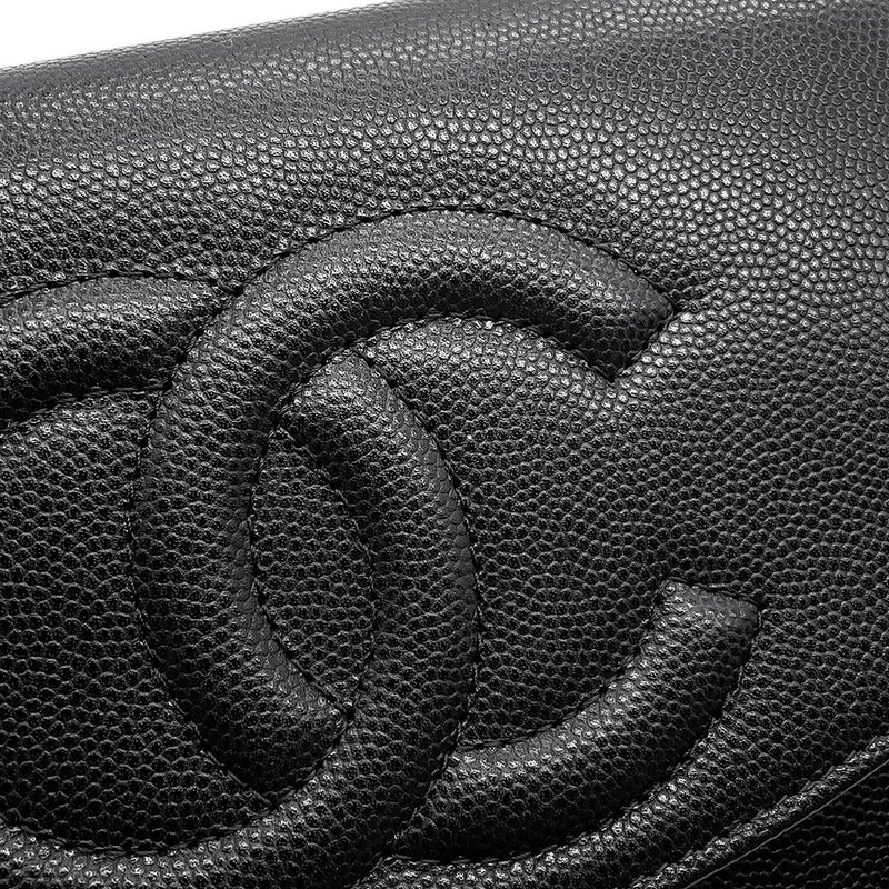 シャネル チェーンウォレット ココマーク キャビアスキン AP4653 CHANEL 財布 黒