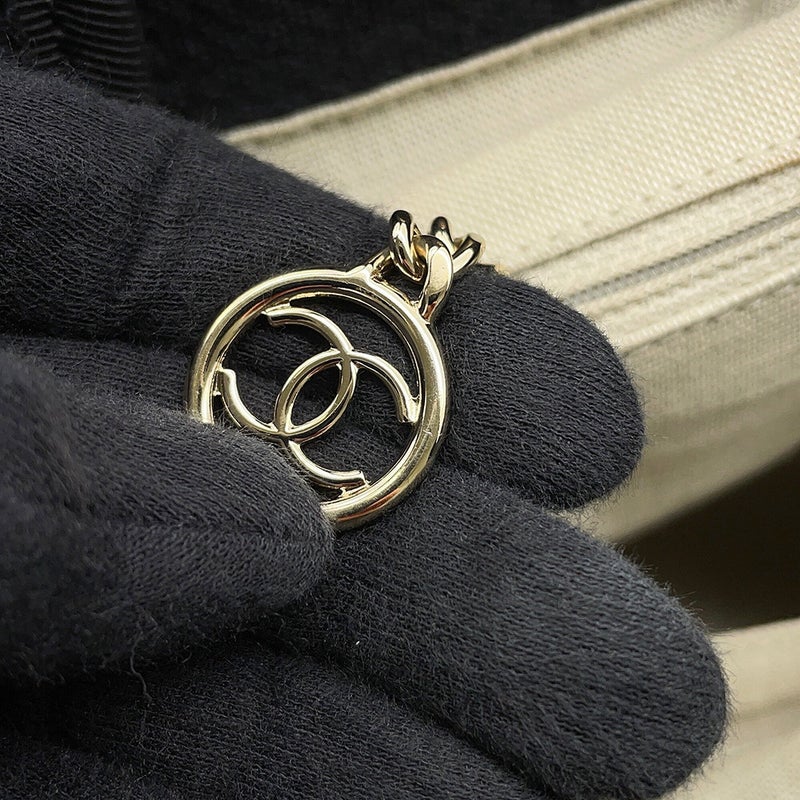 シャネル トートバッグ ドーヴィル ココマーク スモール ショッピングバッグ キャンバス AS3257 CHANEL 2way 黒