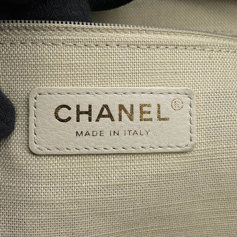 シャネル トートバッグ ドーヴィル ココマーク スモール ショッピングバッグ キャンバス AS3257 CHANEL 2way 黒