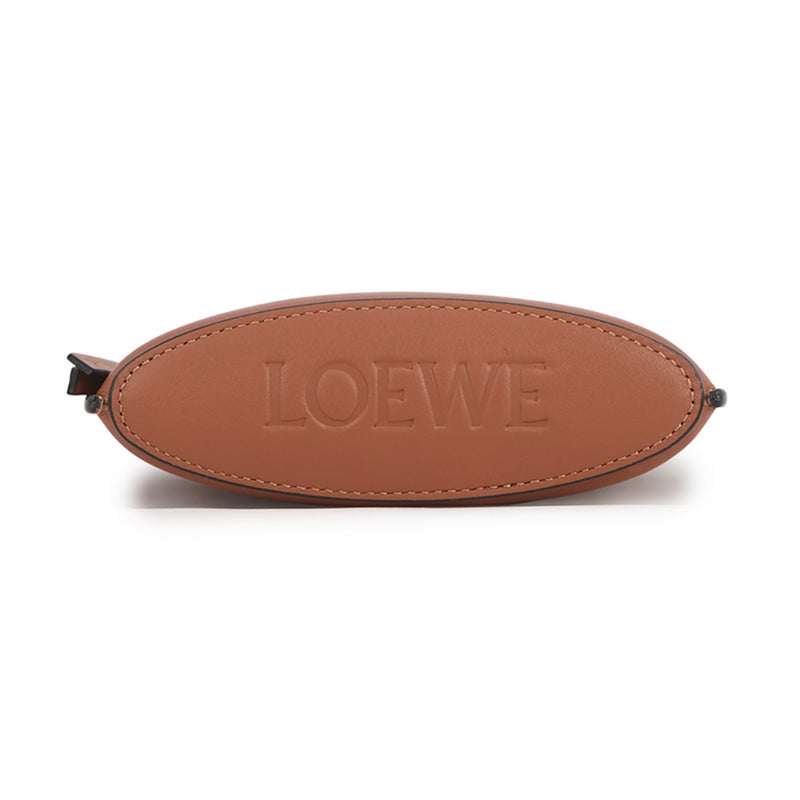 ロエベ ショルダーバッグ ダイスポケット DICE POKET カーフレザー C630R12X01 LOEWE ポシェット ブラウン
