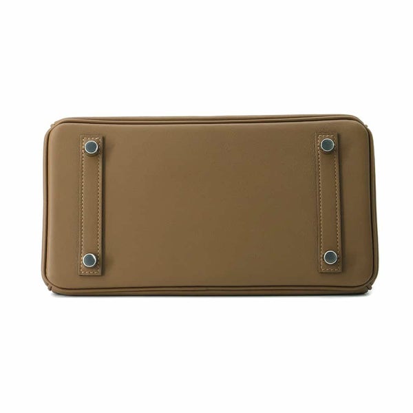 エルメス バーキン25 ヴェルソ アルザン/ベージュマルファ/シルバー金具 スイフト W刻印 HERMES Birkin ハンドバッグ