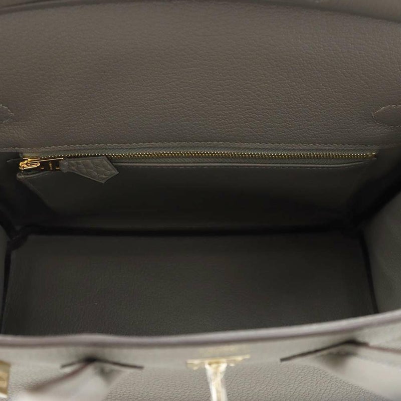 エルメス バーキン25 グリメイヤー/シャンパンゴールド金具 トゴ W刻印 HERMES Birkin ハンドバッグ