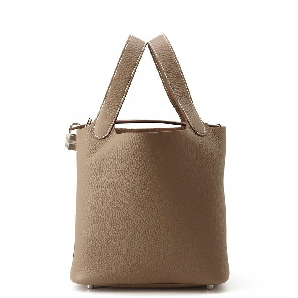 エルメス ハンドバッグ ピコタンロックPM エトゥープ/シルバー金具