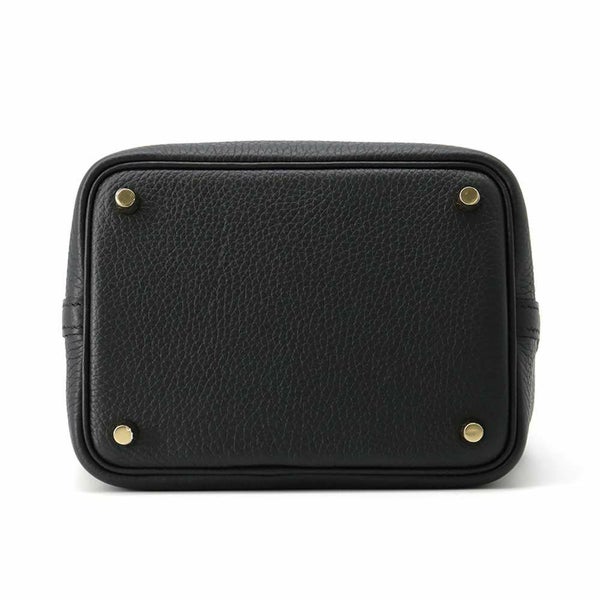 エルメス ハンドバッグ ピコタンロックPM ブラック/ゴールド金具 トリヨンクレマンス W刻印 黒