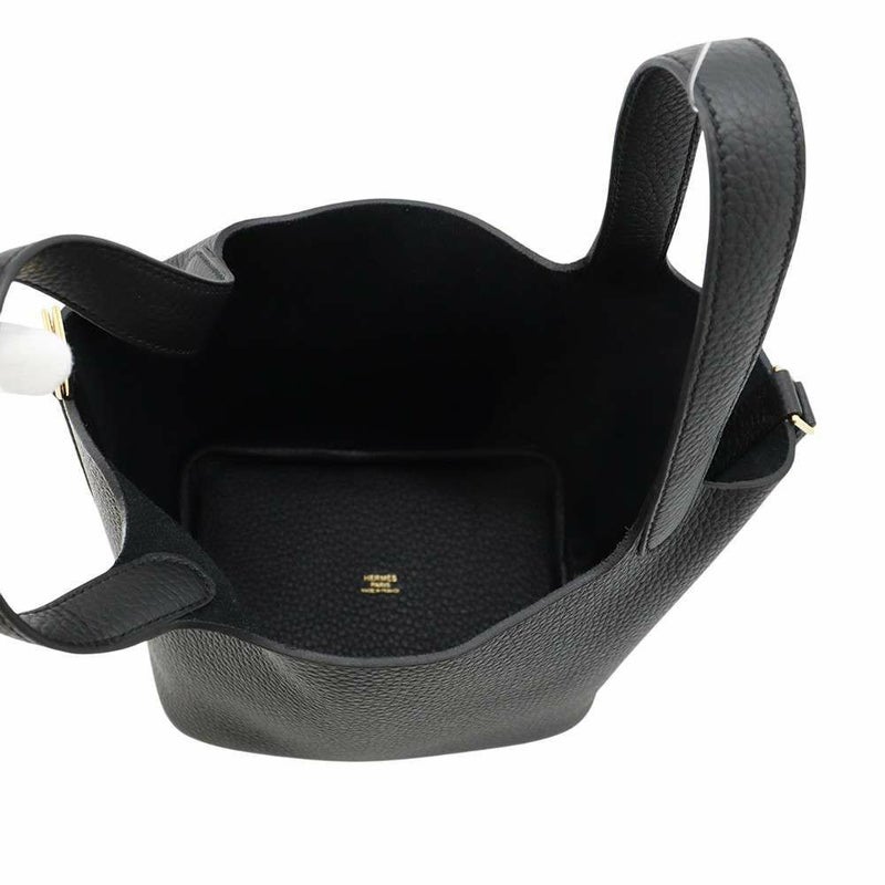 エルメス ハンドバッグ ピコタンロックPM ブラック/ゴールド金具 トリヨンクレマンス W刻印 黒