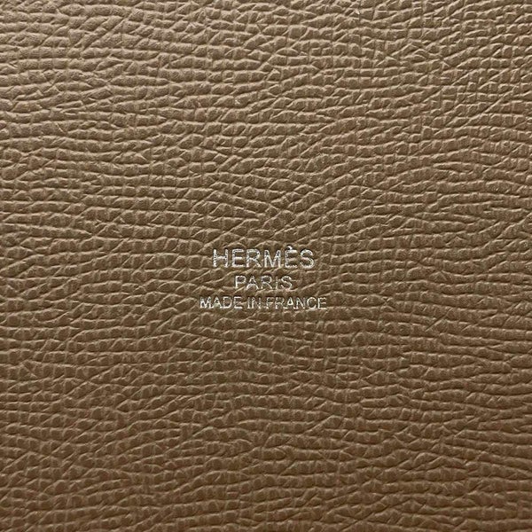 エルメス ハンドバッグ ミニ メドール エトゥープ/シルバー金具 エプソン W刻印 HERMES バッグ