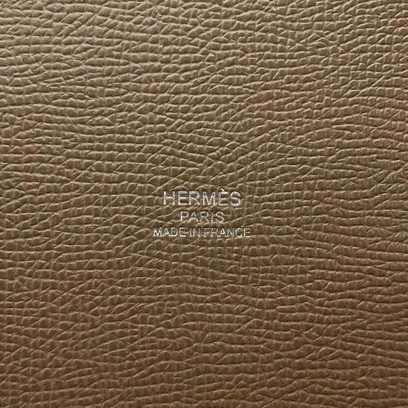 エルメス ハンドバッグ ミニ メドール エトゥープ/シルバー金具 エプソン W刻印 HERMES バッグ