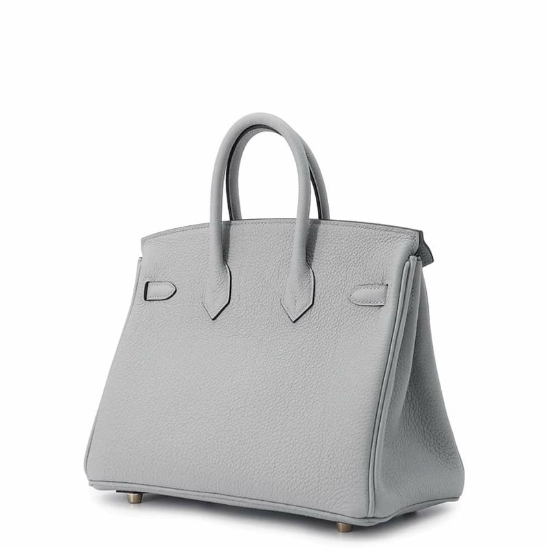 エルメス バーキン25 ブルーグラシエ/ゴールド金具 トゴ W刻印 HERMES Birkin ハンドバッグ