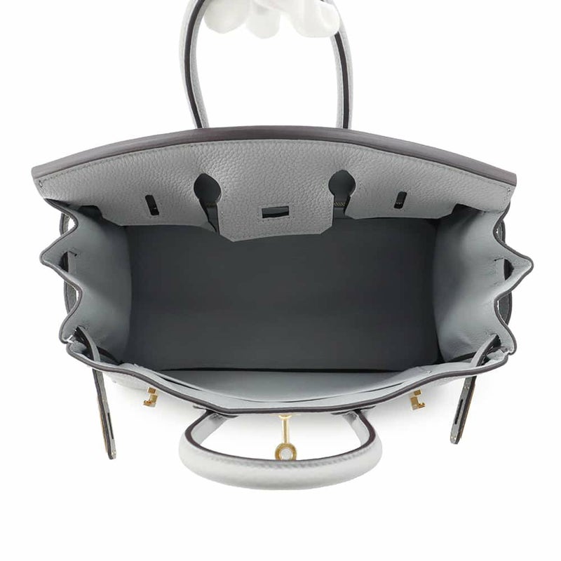 エルメス バーキン25 ブルーグラシエ/ゴールド金具 トゴ W刻印 HERMES Birkin ハンドバッグ