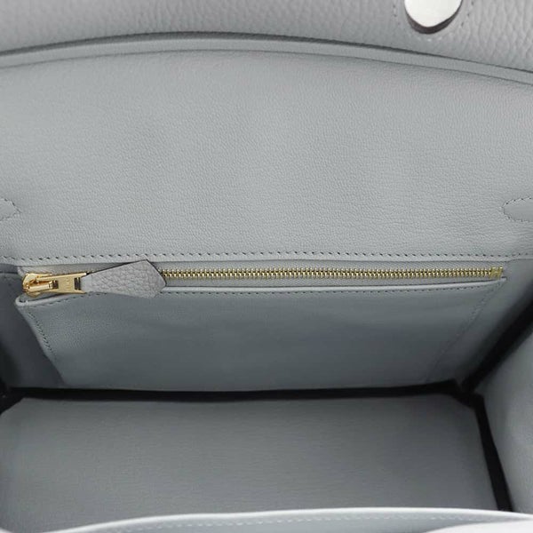 エルメス バーキン25 ブルーグラシエ/ゴールド金具 トゴ W刻印 HERMES Birkin ハンドバッグ